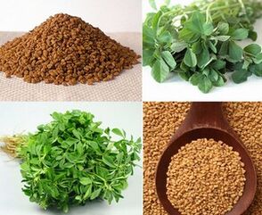 Fenugreek haziak eta kimuak bularra handitzeko erabiltzen dira